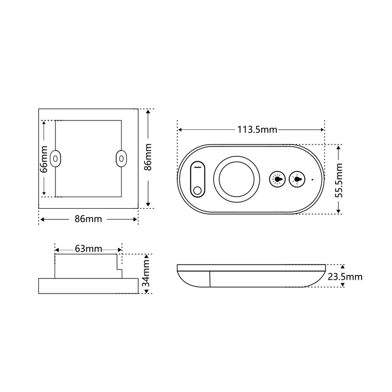 Tunable White LED Touch Panel Controller With RF Remote Tunable White LED Touch Panel Controller With RF Remote